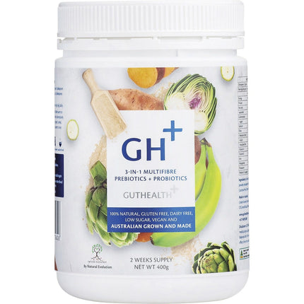 NATURAL EVOLUTION GH+ Prebiotics + Probiotics 3-in-1 Multifibre 400g | Probiotic Supplement