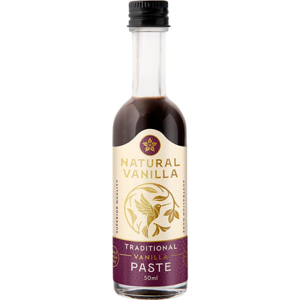 NATURAL VANILLA COMPANY Traditional Vanilla Paste 50ml | Baking Ingredient