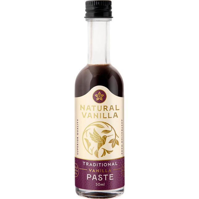 NATURAL VANILLA COMPANY Traditional Vanilla Paste 50ml | Baking Ingredient