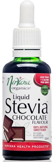 Nirvana organics chocolate flavour stevia liquid 50ml