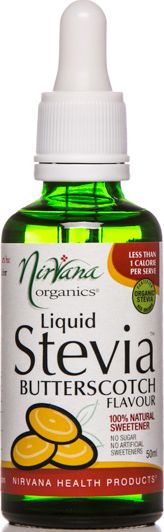 Nirvana organics butterscotch flavour stevia liquid 50ml