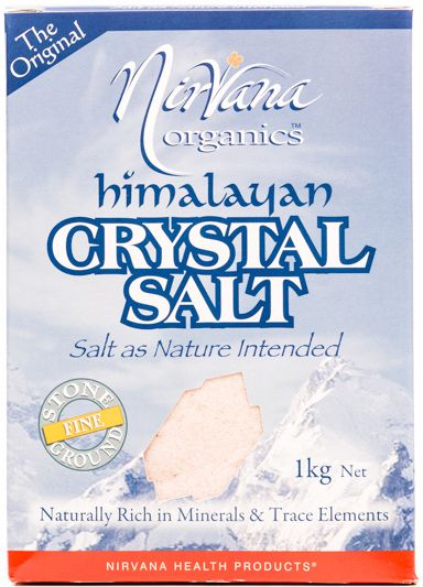 Nirvana organics himalayan crystal salt fine 1kg