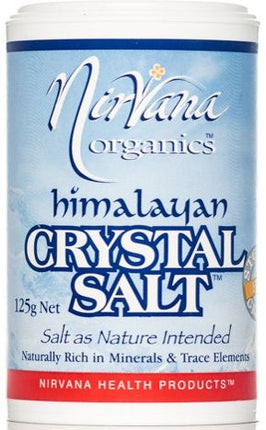 NIRVANA ORGANICS HIMALAYAN SALT FINE SHAKER 125G X 6