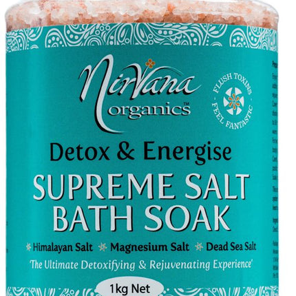 NIRVANA ORGANICS BATH SOAK SUPREME SALT 1KG