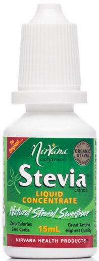 Nirvana organics stevia liquid concentrate 15ml x 6