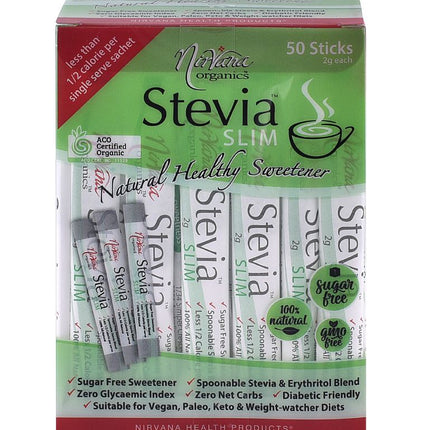 NIRVANA ORGANICS STEVIA SLIM 50X2G