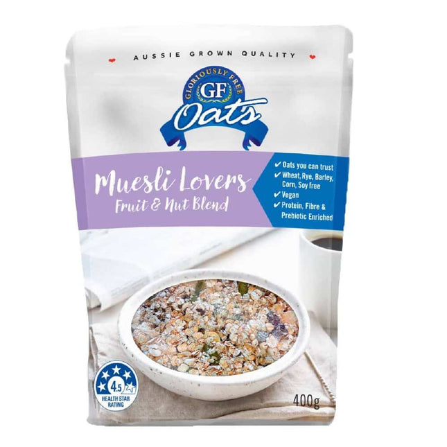 GLORIOUSLY FREE MUESLI FRUIT & NUT 400G