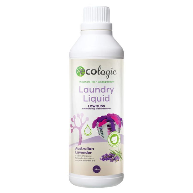 ECOLOGIC LAVENDER LAUNDRY LIQUID ~ 1LT