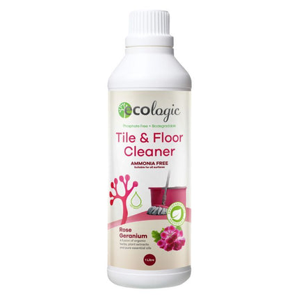 ECOLOGIC ROSE GERANIUM TILE & FLOOR CLEANER ~ 1LT