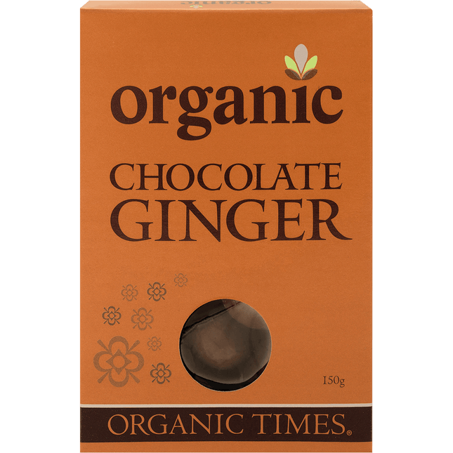 Organic Times Milk Chocolate Ginger 150g