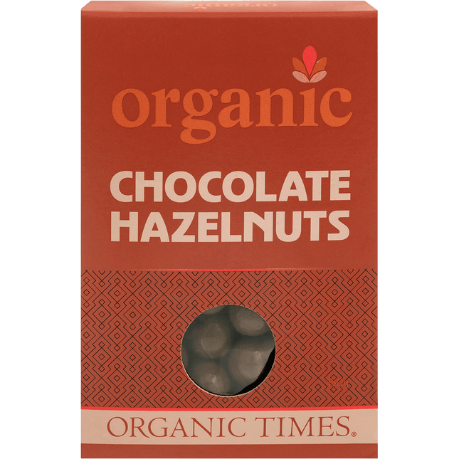 Organic Times Milk Chocolate Hazelnuts 150g
