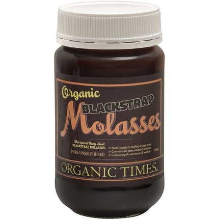 ORGANIC TIMES Blackstrap Molasses 400g | Baking Ingredient