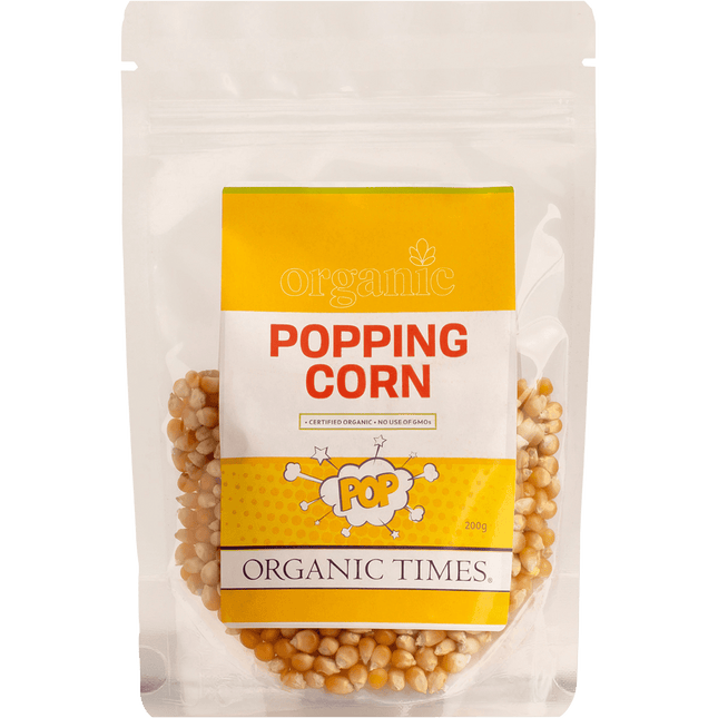 Organic Times Popping Corn 200g