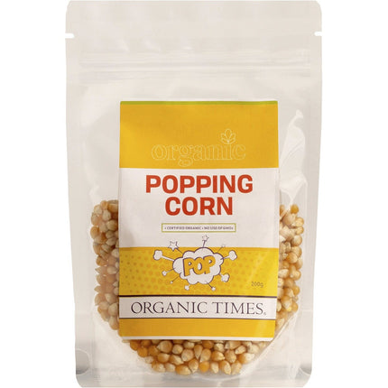 ORGANIC TIMES Popping Corn 200g | Food Product