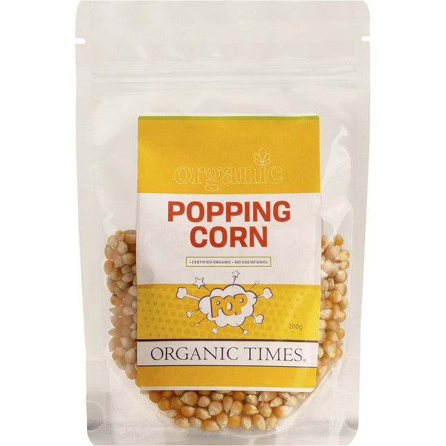 ORGANIC TIMES Popping Corn 200g | Food Product