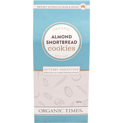 ORGANIC TIMES Cookies Almond Shortbread 150g | Nuts & Seeds