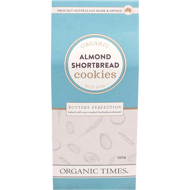 ORGANIC TIMES Cookies Almond Shortbread 150g | Nuts & Seeds