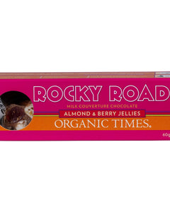 ORGANIC TIMES Rocky Road Milk Chocolate 60g | Magnesium Supplement