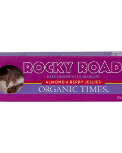 ORGANIC TIMES Rocky Road Dark Chocolate 60g | Magnesium Supplement