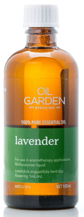 OIL GARDEN LAVENDER PURE ESSENTIAL OIL 100ML