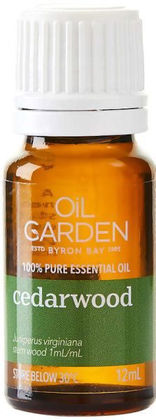 OIL GARDEN CEDARWOOD PURE ESSENTIAL OIL 12ML