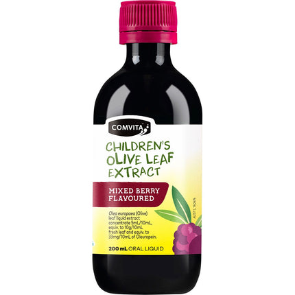 COMVITA Olive Leaf Extract Children's Mixed Berry 200ml | Personal Care Product