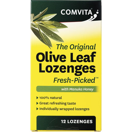 COMVITA Olive Leaf Extract Lozenges with Manuka Honey 12pk | Bee Product