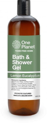 ONE PLANET BATH & SHOWER GEL LEMON EUCALYPTUS 500ML