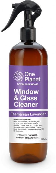 ONE PLANET WINDOW & GLASS CLEANER TASMANIAN LAVENDER 500ML