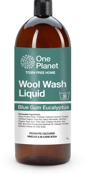 ONE PLANET WOOL WASH LIQUID BLUE GUM EUCALYPTUS 1L