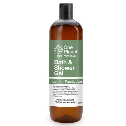 ONE PLANET BATH & SHOWER GEL LEMON EUCALYPTUS 500ML