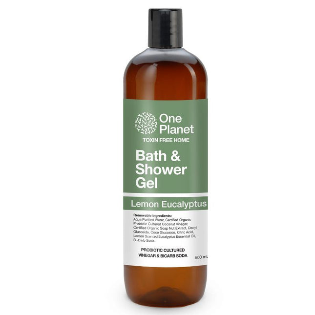 ONE PLANET BATH & SHOWER GEL LEMON EUCALYPTUS 500ML