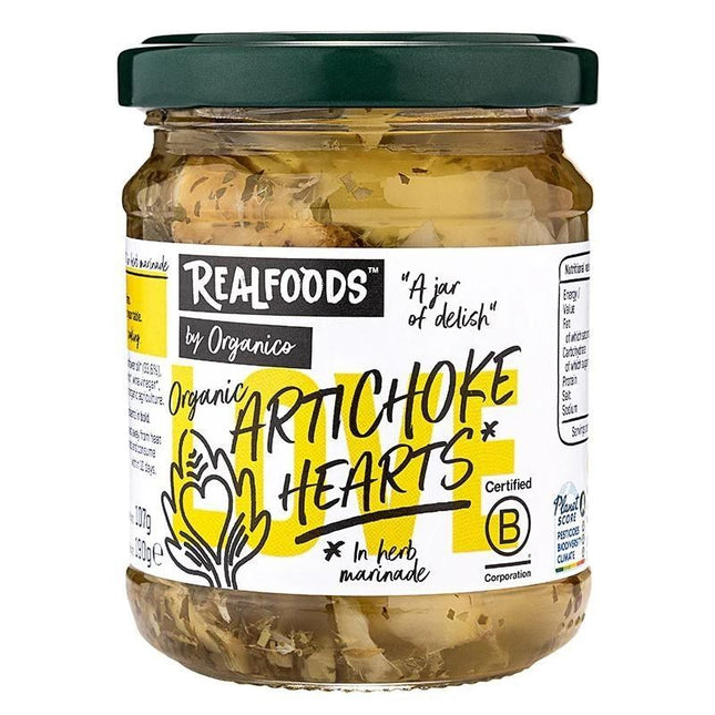REALFOODS BY ORGANICO ARTICHOKE HEARTS (ORGANIC) ~ 190G