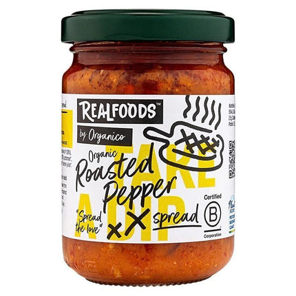 REALFOODS BY ORGANICO ROASTED PEPPER SPREAD 140G