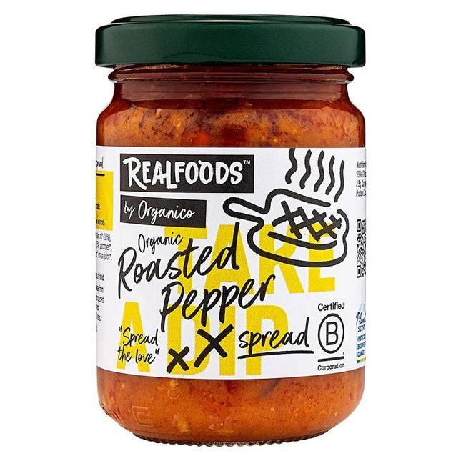 REALFOODS BY ORGANICO ROASTED PEPPER SPREAD 140G