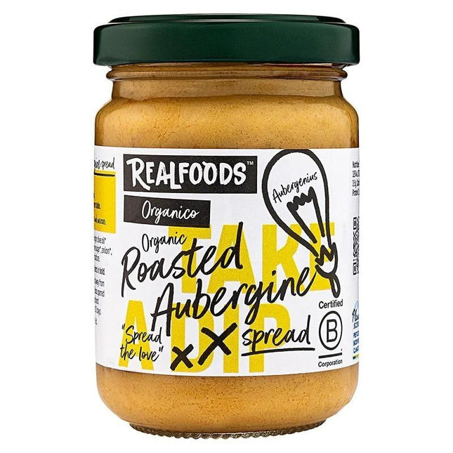 REALFOODS BY ORGANICO ROASTED AUBERGINE SPREAD 140G