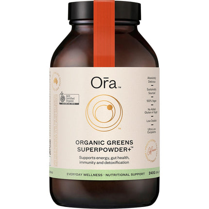 ORA HEALTH Organic Greens Superpowder+ 240g | Personal Care Product