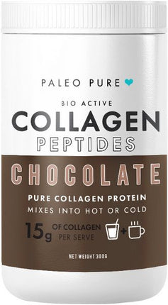 PALEO PURE BIO ACTIVE COLLAGEN PEPTIDES CHOCOLATE PROTEIN MIX 300G