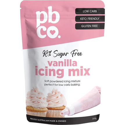 PBco - Vanilla Icing Mix 98% Sugar Free - 300g
