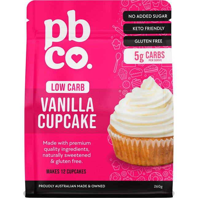 PBco - Vanilla Cupcake Mix Low Carb