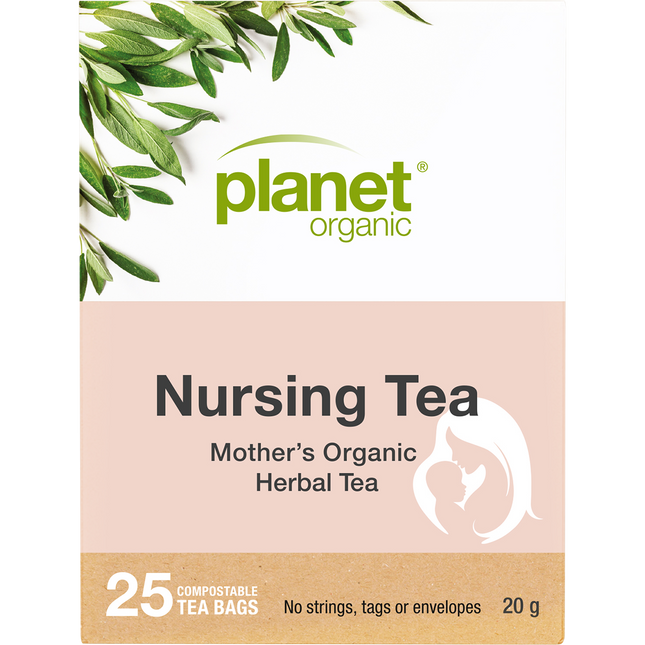 Planet Organic Mother's Nursing Herbal Tea Bags 25pk