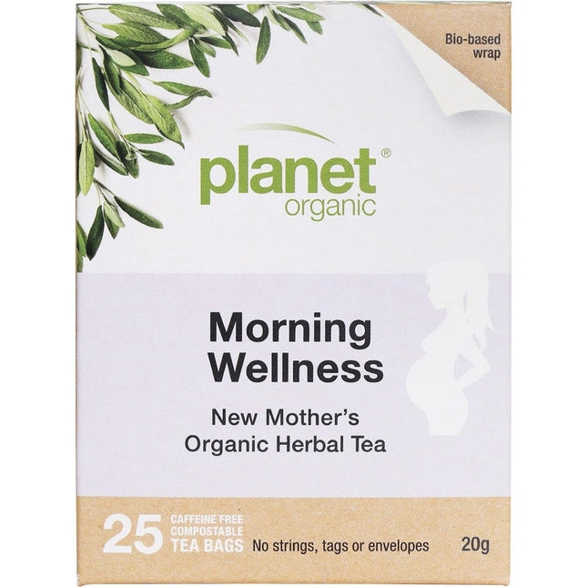 Planet Organic - Mother's Morning Wellness Herbal Tea Bags - 25pk