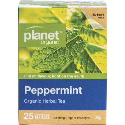 Planet Organic - Peppermint Herbal Tea Bags
