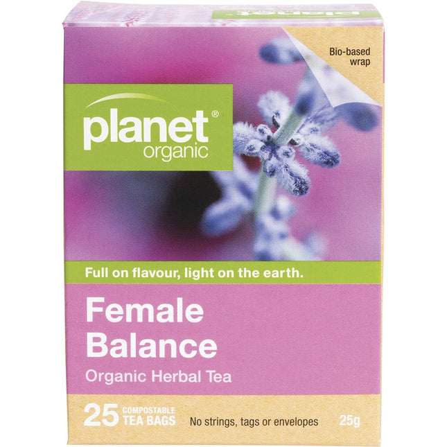 Planet Organic - Female Balance Herbal Tea Bags - 25pk