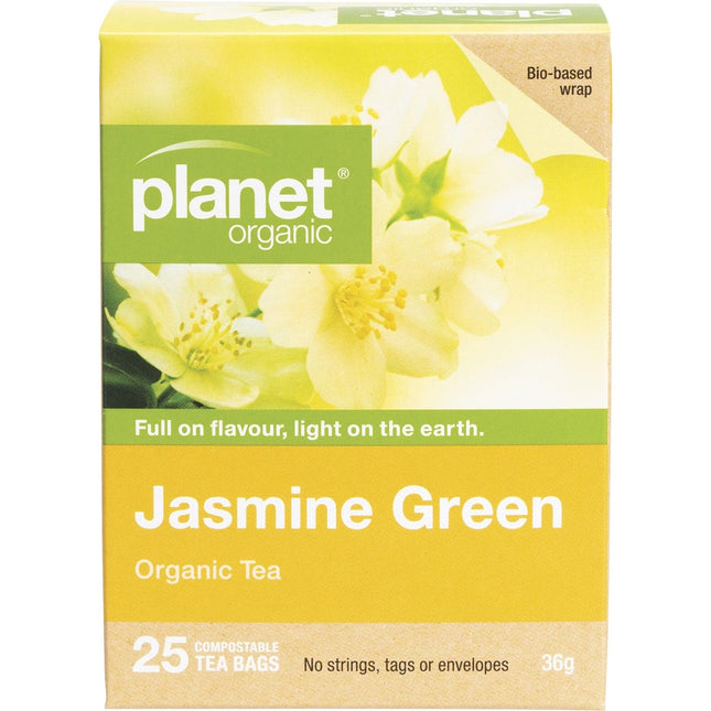 Planet Organic - Jasmine Green Herbal Tea Bags - 25pk