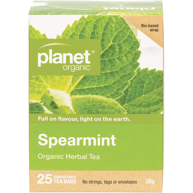 Planet Organic - Spearmint Herbal Tea Bags - 25pk