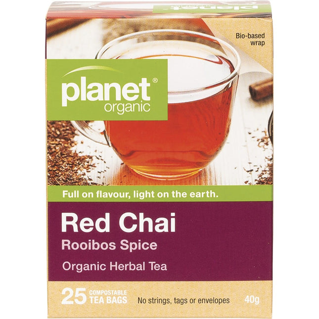 Planet Organic - Red Chai Herbal Tea Bags - 25pk