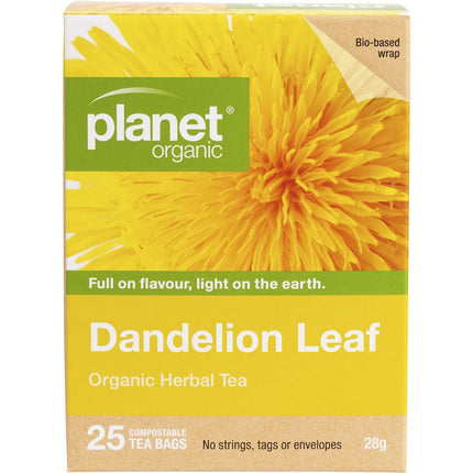 Planet Organic - Dandelion Leaf Herbal Tea Bags - 25pk