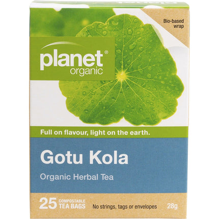 Planet Organic - Gotu Kola Herbal Tea Bags - 25pk
