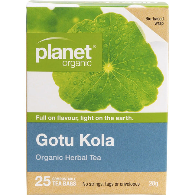 Planet Organic - Gotu Kola Herbal Tea Bags - 25pk